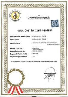 Food Production Permit Certificate